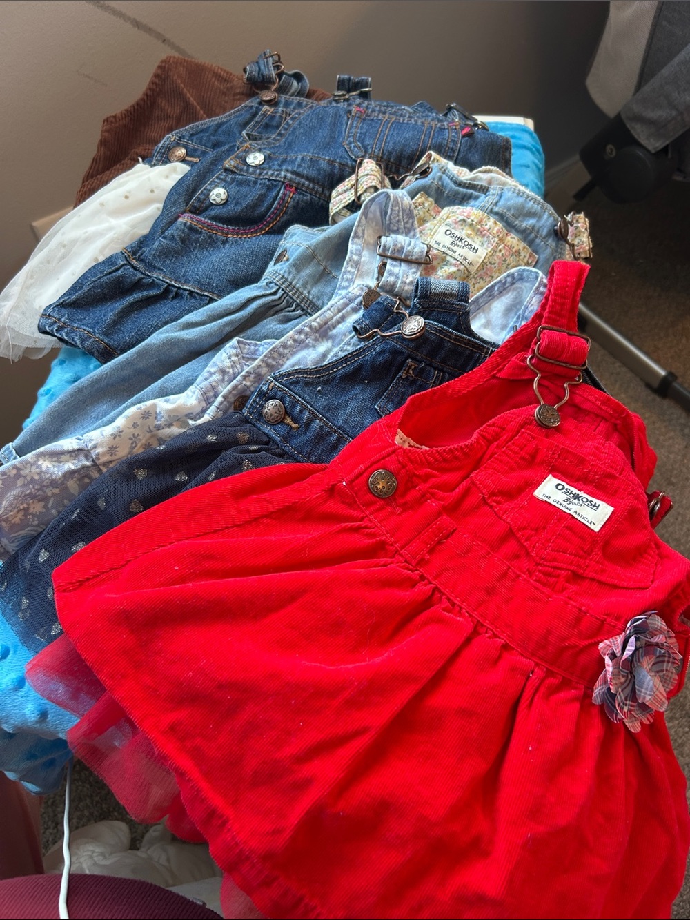 OshKosh B'gosh girls overall bundle 6-24